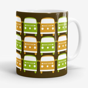 Campervan Mok, T2 Late Bay, Koffiemok, Campervan Cadeau, Cadeau voor papa, Retro Cadeaus, MG821 afbeelding 1