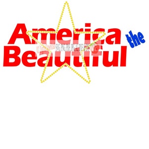 Amérique la belle avec fausse étoile strass numérique svg png pdf jpg AI dxf eps studio3 conception patriotique 4 juillet Jour de l'Indépendance