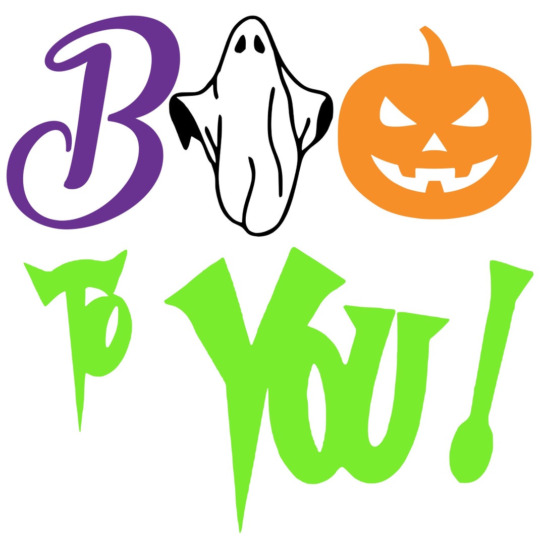 Boo to You Svg Png Pdf Jpg AI Dxf Eps Studio3 Printable Cut File Ghost