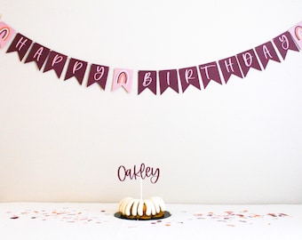 Custom Happy Birthday Banner | Birthday Party Decor