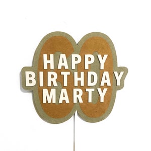 Personalized Happy Birthday Cake Topper image 5