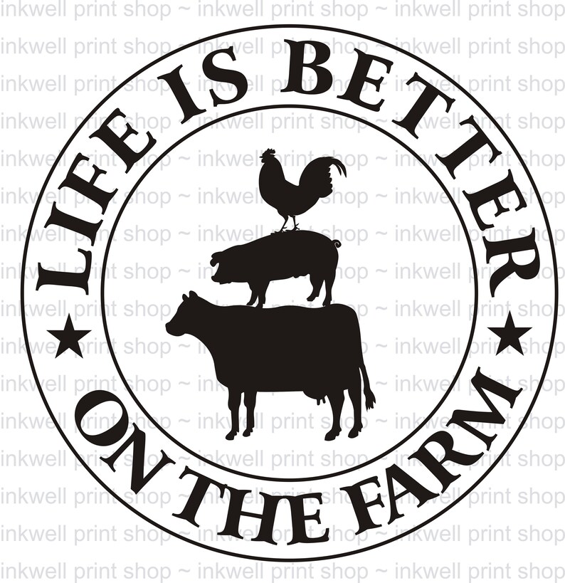 Download Life is Better On The Farm Clip Art Digital file SVG PNG ...