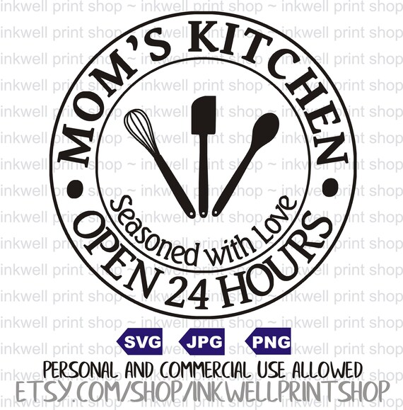 Download Mom S Kitchen Clip Art Digital File Svg Png Jpg Etsy