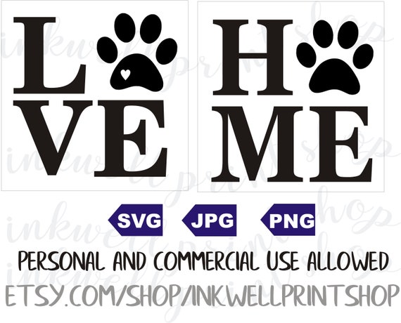 Free Free Love With Paw Print Svg Free