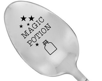 Magic Potion Halloween Decor Holiday Decor Gift for Her Seasonal gift-Best Selling Gift Halloween Kitchen Stamped Spoon Magical Spell