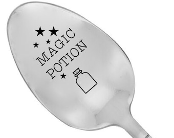 Magic Potion Halloween Decor Holiday Decor Gift for Her Seasonal gift-Best Selling Gift Halloween Kitchen Stamped Spoon Magical Spell