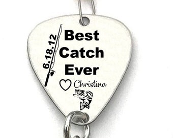 Best Catch Ever - Personalized Fishing Lure - Boyfriend Gift - Custom Fishing Lure - Custom Engraved Anniversary Gift - Gift for Husband