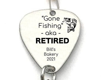 Custom Retirement Fishing Lure: Engraved Stainless Steel Gift