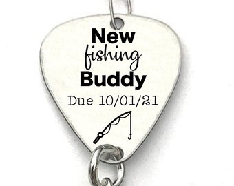 New Fishing Buddy Grandpa Lure: Personalized Pregnancy Announcement Gift