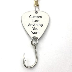 Personalized Fishing Lure - Custom Fishing Lure - Custom Engraved Anniversary Gift - Gift for Husband - Boyfriend Gift - Fishing Gift