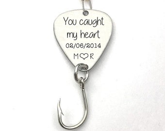 You Caught My Heart - Custom Fishing Lure - Personalized Gift - Gift for Husband - Boyfriend Gift - Fishing Gift