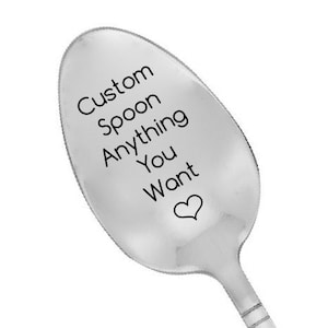 Customized Spoon - Personalized Coffee Spoon - Custom Spoon - Personalized Spoons - Custom Engraved Spoon - Personalized Serving Spoon
