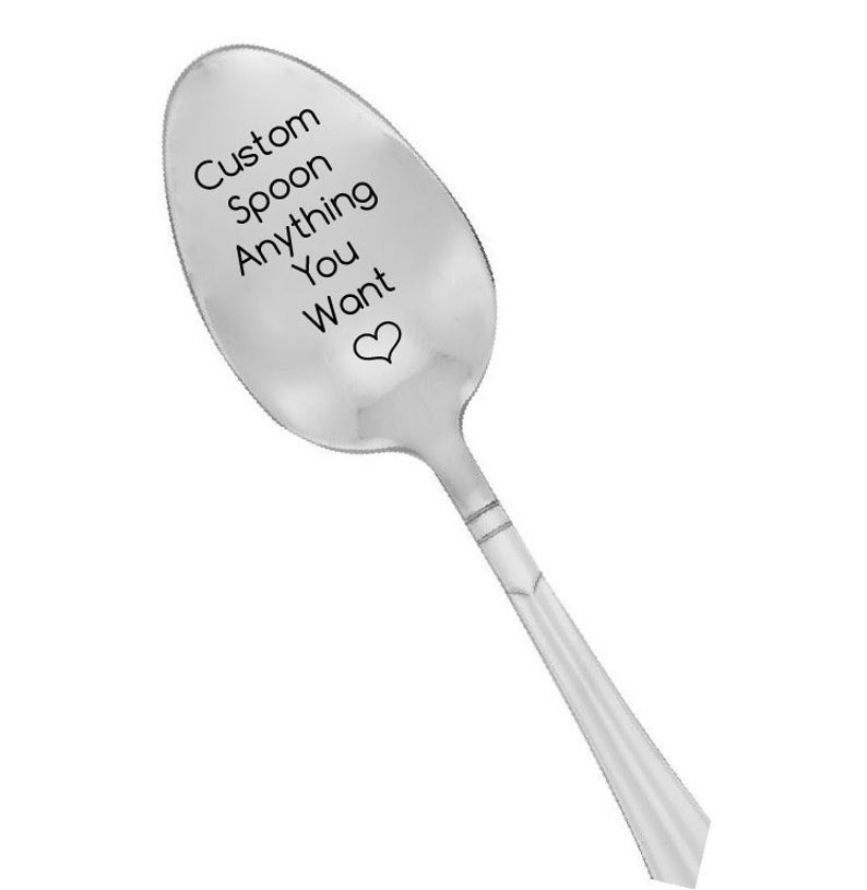 Customized Spoon Personalized Coffee Spoon Custom Spoon Personalized Spoons Custom Engraved Spoon Personalized Serving Spoon image 1