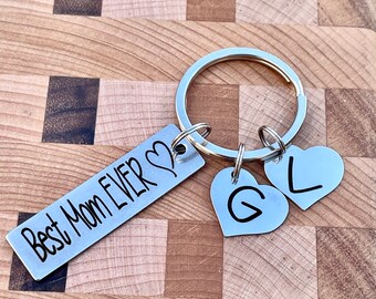 Mommy Keychain - Stainless Engraved Personalized - Engraved Keychain - Mom, Dad, or Mum