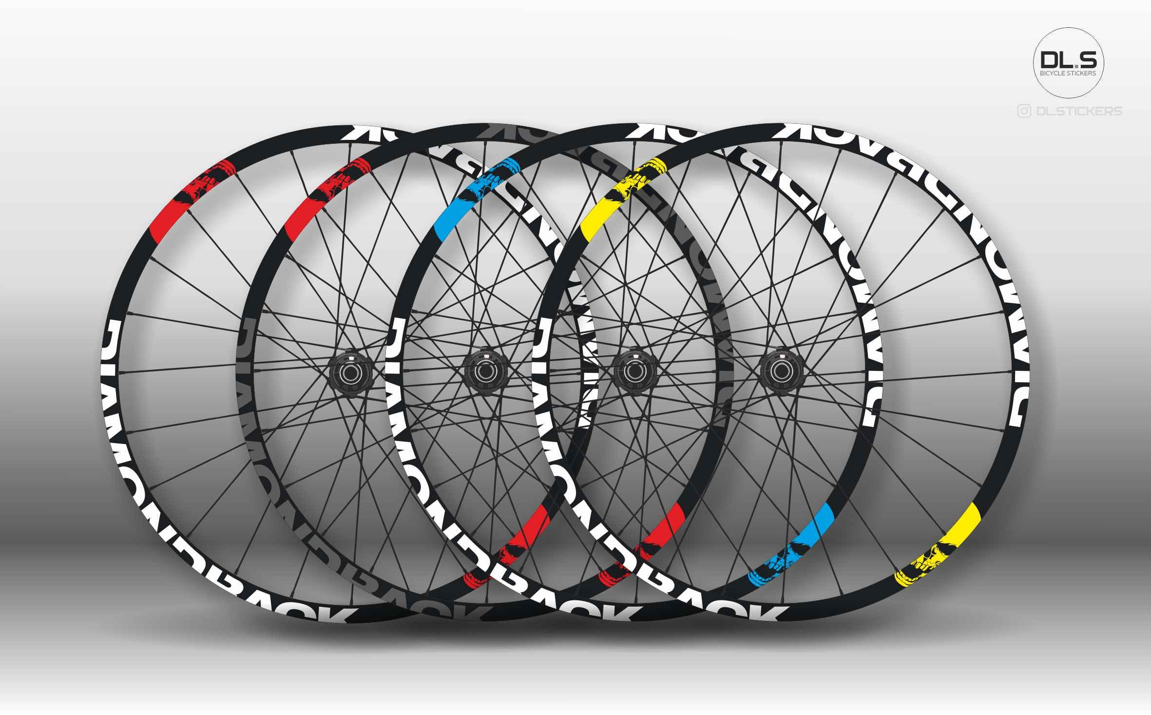 Diamondback stickers decals for Bike wheels ETRTO 26 Etsy