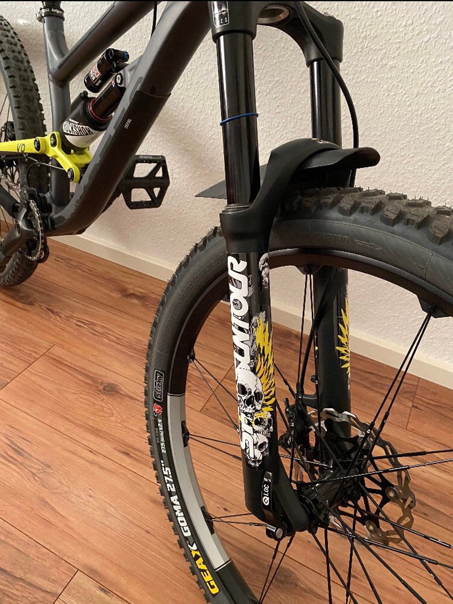 Fox 34 Rhythm 2024 Gabel Aufkleber Set - Matt Rot Für Individuelle Bike-Optik