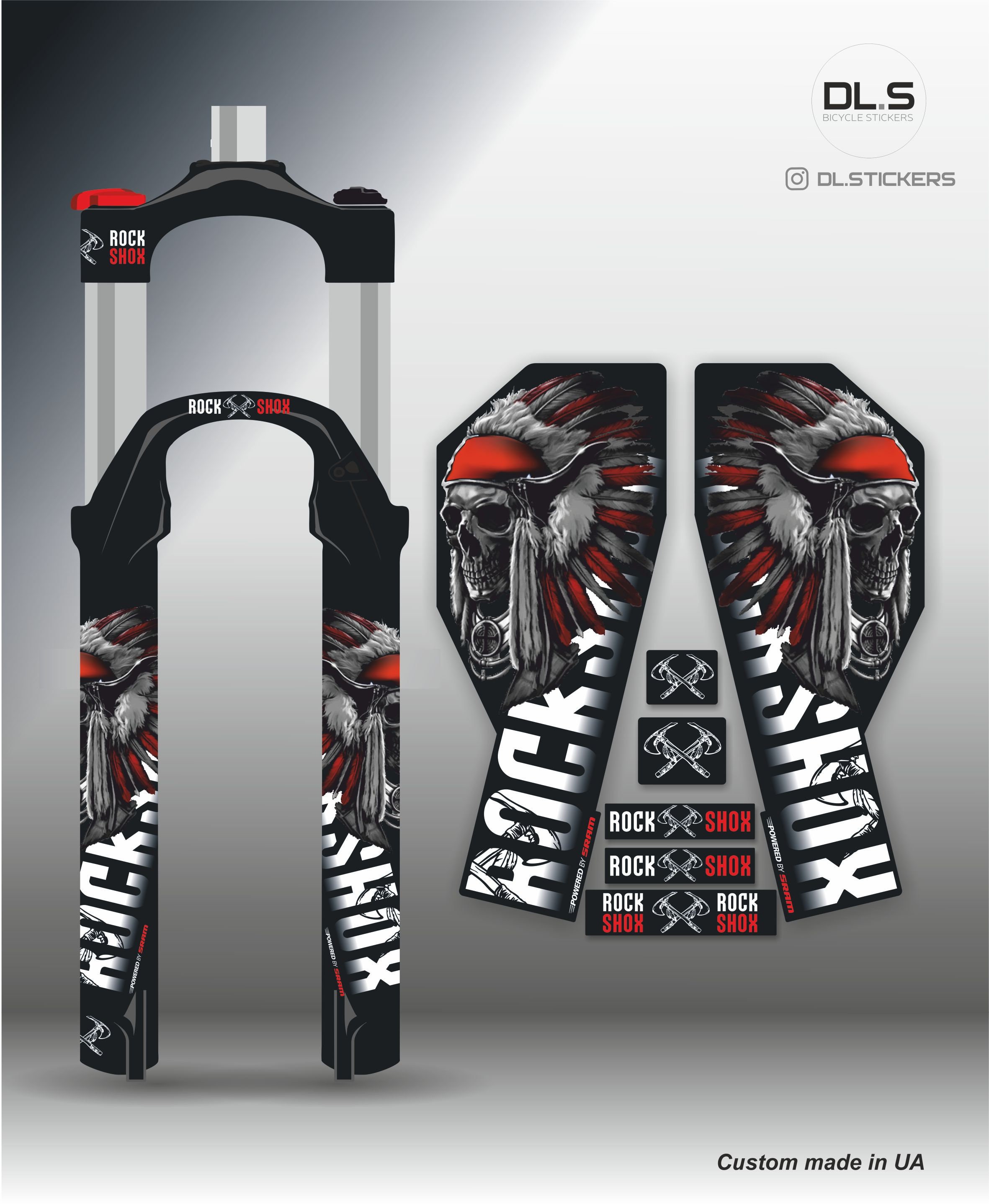 Rock Shox stickers decals for Rock Shox bike fork Etsy