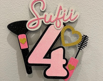 Cake Topper Make Up theme.