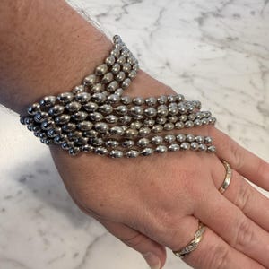 1960-70s vintage 13flame silver bracelet Vintage Sterling Silver