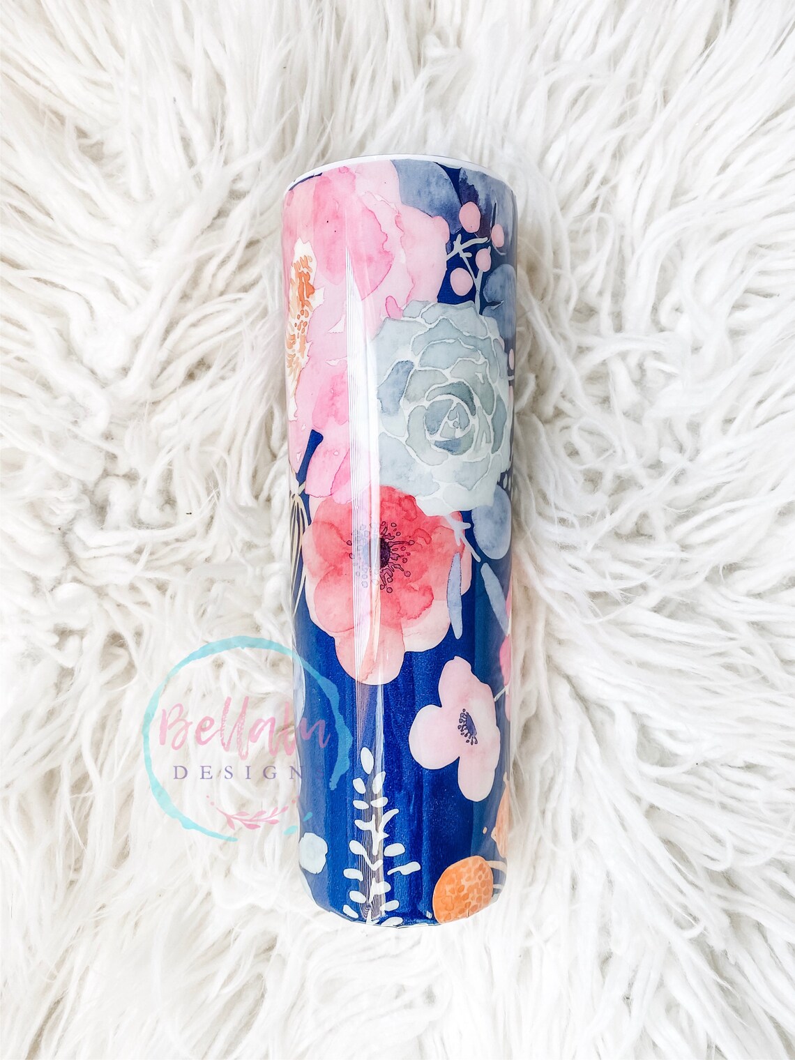 Floral tumbler custom tumbler personalized cup Etsy