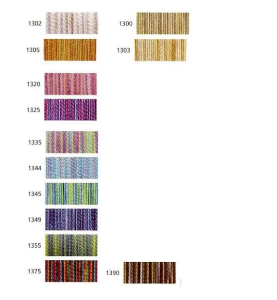 Anchor Pearl Cotton Color Chart