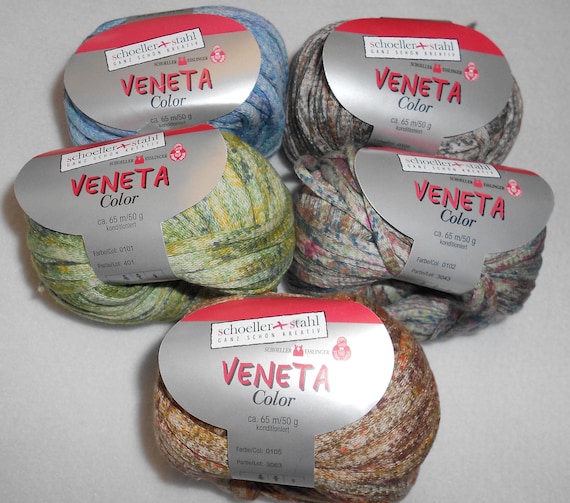 Red Mini Ladder Glitz Ribbon Yarn #58131 Ice Red w// Metallic Accent 50 Gram