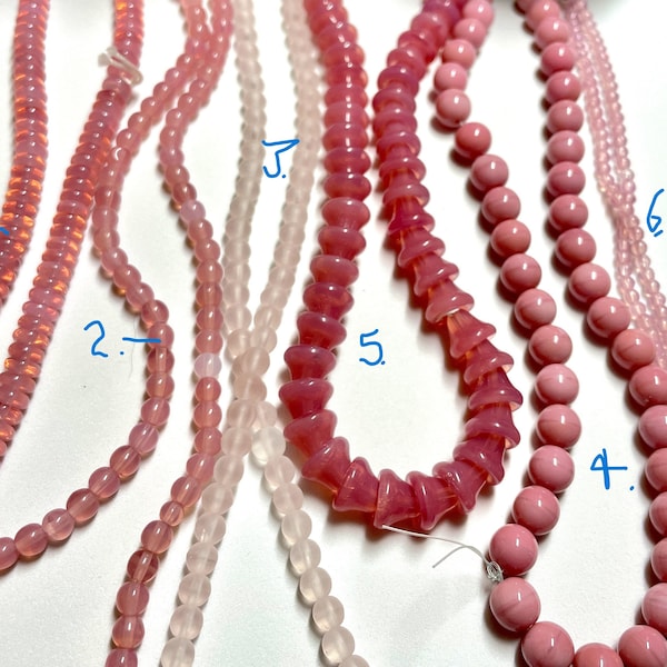 Vintage "In The Pink" Beads