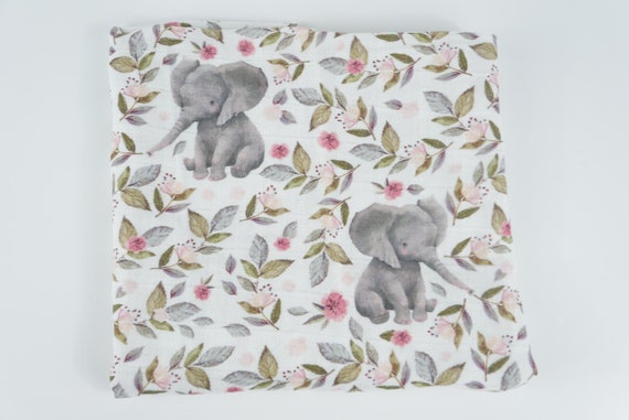 Baby Elephant Muslin Swaddle Blanket Burp Cloth or Nursing Cover. Elephant Muslin Organic Muslin. Elephant Swaddle. Etsy Canada