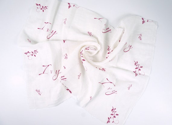 personalised muslin squares