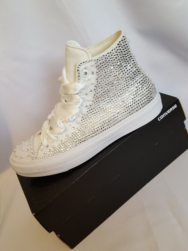 Sparkly Hi Top Converse Customized Just for You Absolutely Etsy