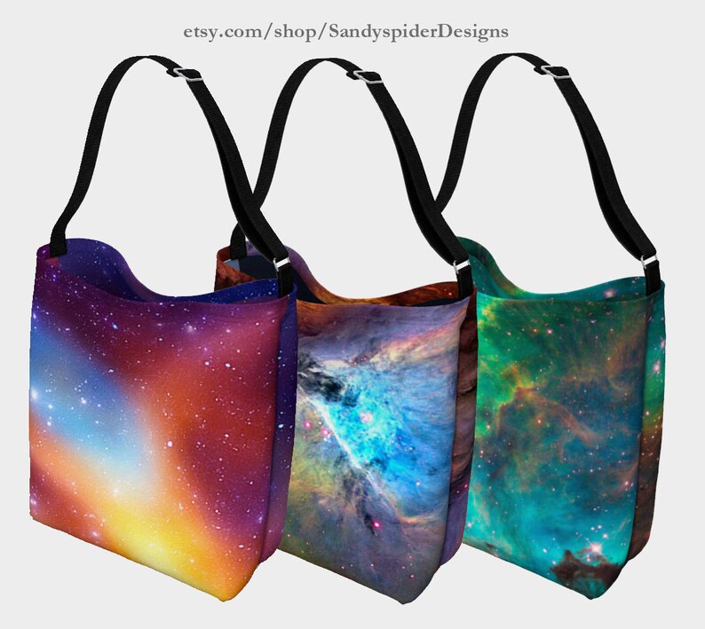 Galaxy Space & Stars Tote Bags Nebula Day Tote Bags Beach Etsy