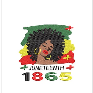 Juneteenth Queen Embroidery File