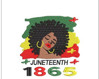 Juniteenth Queen Stickdatei