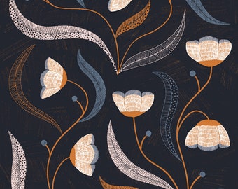 Dark Floral Print