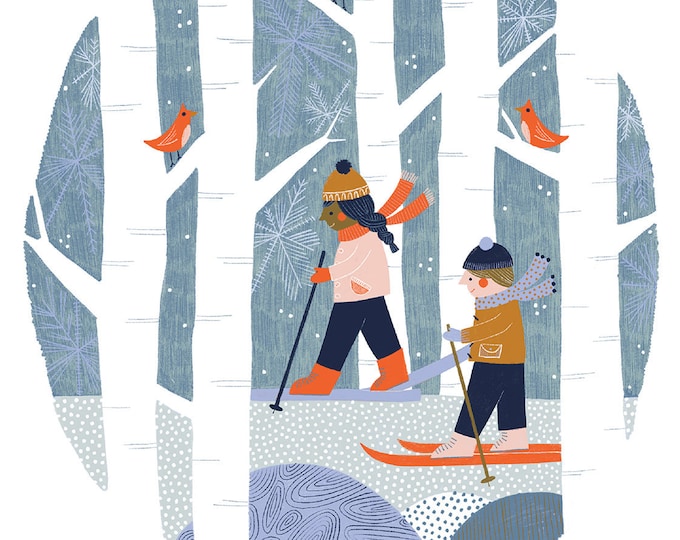 Winter Ski Adventure Print