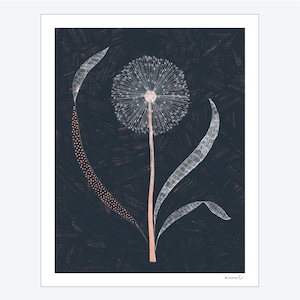 Glowy Dandelion Wishes Print