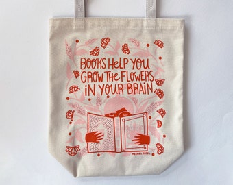 Books Help You Grow Canvas Bag