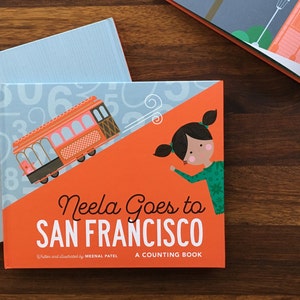 Neela Goes to San Francisco Children's Book SIGNED zdjęcie 1