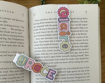 Personalized Name Magnetic Bookmark | Custom Name Bookmark | Magnetic Page Clip | Kids Bookmark | Bookish Gift | Booktok | Stocking Stuffer