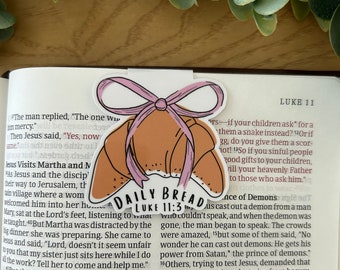 Faith Magnetic Bookmark | Christian Bookmark | Bible Study Gift | Magnetic Bookmark | Uplifting Gift | Motivational Gift | Croissant Gift