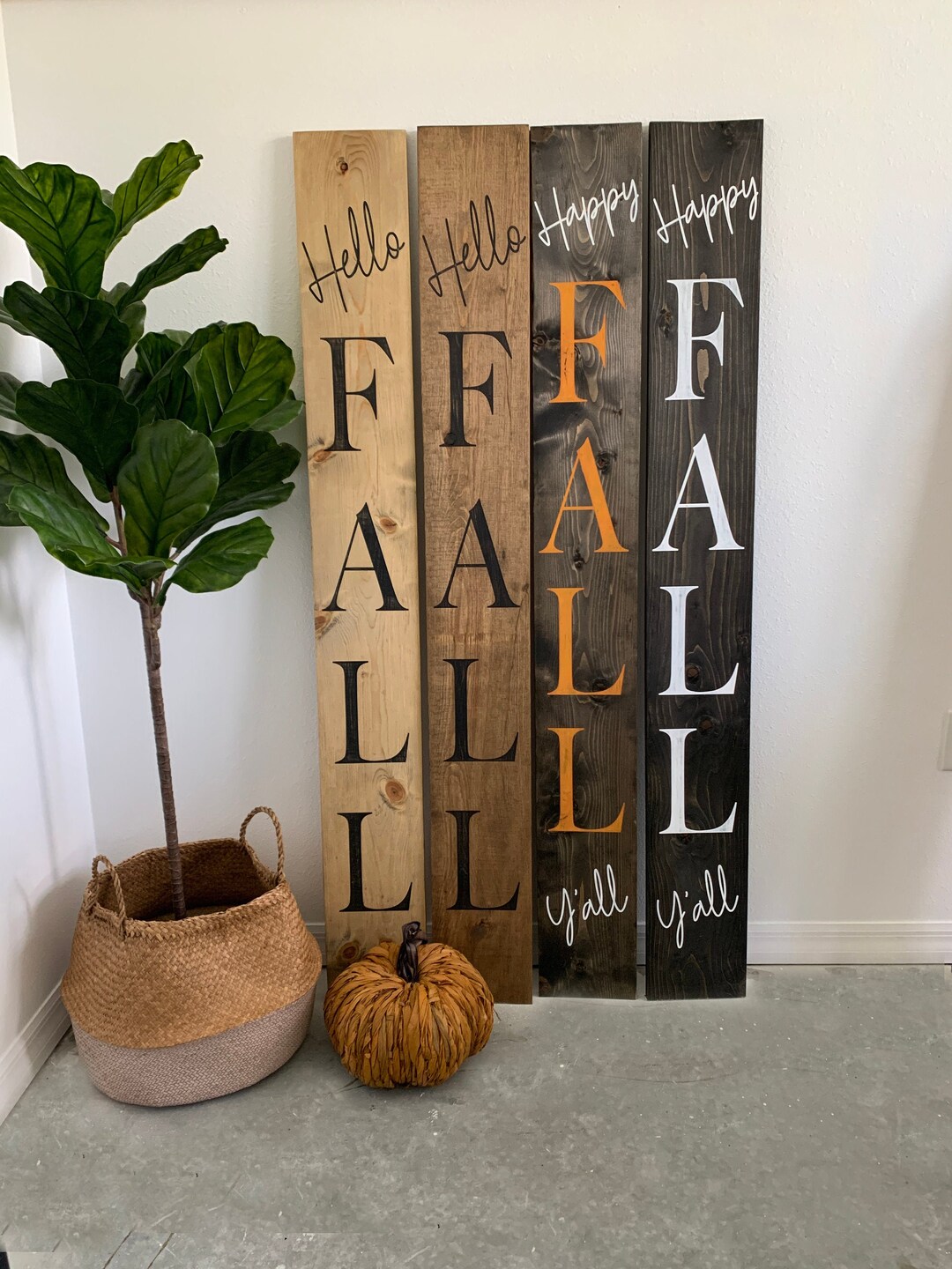 Outdoor Fall Sign Front Porch Fall Decor Large Fall Sign Etsy