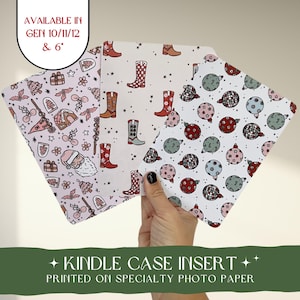 Kindle Case Insert | Christmas Kindle Gift | Kindle Gift | Bookish Gift | Kindle Paperwhite Case | Kindle Colorsoft Case | Reader Gift