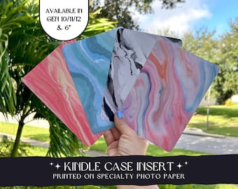 Kindle Case Insert | Swirl Kindle Case | Marble Kindle Insert | Kindle Decor | Kindle Accessories | Kindle Gift | Reader Gift | Bookish Gift