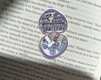 Kindle Sticker | Bookish Stickers | Reader Sticker | 90s Sticker | Pocket Library Sticker | Gift for Reader | Millennial Sticker