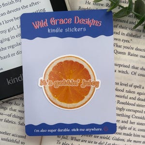 Kindle Sticker | Bookish Stickers | Its Getting Juicy Sticker | Bookish Sticker | Kobo Sticker | Gift for Reader | Booktok Sticker
