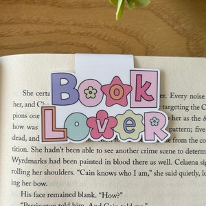 Book Lover Bookmark | Bookish Gift | Book Club | Magnetic Bookmark | Magnetic Page Clip | Bookish Accessories | Custom Bookmark