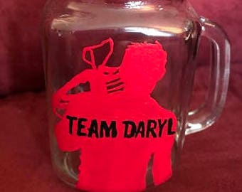 The Walking Dead Hand Painted Glass