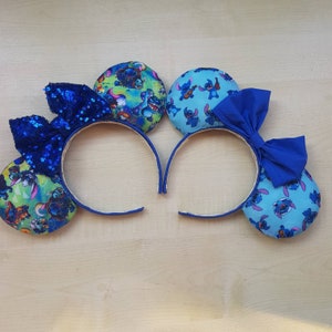 Stitch Minnie ears and accessories