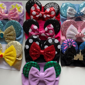 Minnie Mouse baby headband / Disney baby headband