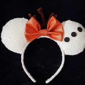 Olaf inspired minnie ears